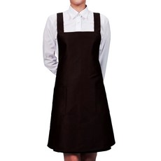 팀쿡 X형 무지 앞치마 FREE