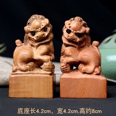 사자상 석재상 해태상 기념비공예품 장식 옥새 직인도장 결제인, 수국모델한쌍