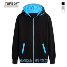 TOBOY 뉴욕시티 나염 후드집업