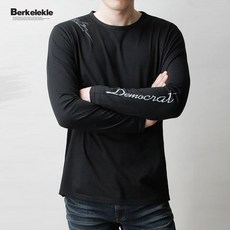 버클리클 데모크래트 긴팔 라운드 티셔츠 긴팔티 남성 면 남자 티 국내생산 리뷰후기