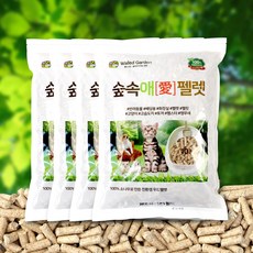 더예뻐진너 숲속애 미송펠렛 10L 4개 고양이모래 고양이화장실 펠렛연료 리뷰후기