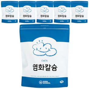 소다스쿨 염화칼슘 리필, 3kg, 6개