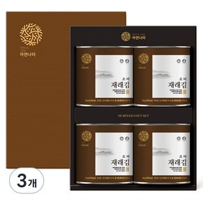 자연나라 조미 재래김 4p, 120g, 3개