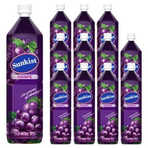 썬키스트 포도주스, 1.5L, 12개