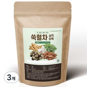 조은약초 쑥혈차 삼각티백, 1.2g, 100개입, 3개