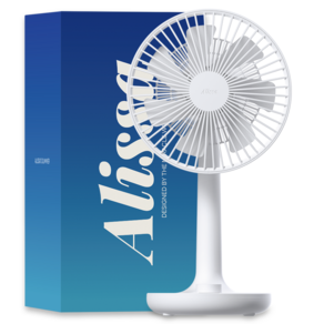 알리사 100단 프리미엄 무선 무소음 USB 탁상용 선풍기 ATF01