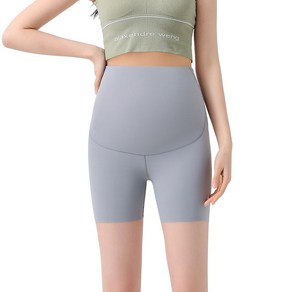 맘프라임 여성용 임부복 요가 필라테스 반바지 레깅스