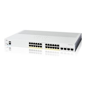 CISCO Catalyst 1200 24port PoE 4x1G SFP C1200-24P-4G 24포트 스위칭허브 PoE 195W CBS250-24P-4G후속, 1개