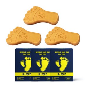 닥터풋 Dr.FOOT 허브 발비누 3개 발냄새 발각질 제거 항균 무좀 아마존 풋케어 비누 ( 사은품 거품망증정 ), 1개입