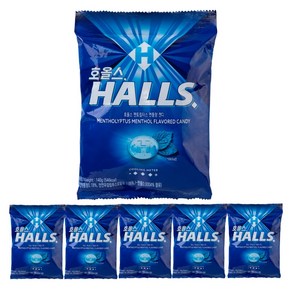 호올스 쉐어백 멘토립터스 멘톨향 캔디, 140g, 6개