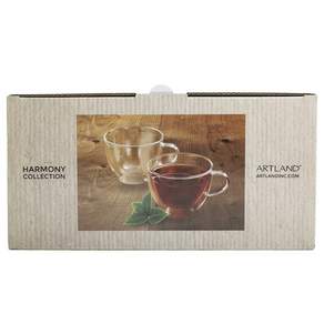 ARTLAND Harmony Collection 雙層玻璃杯馬克杯 355ml 2 件, 1個, 清除