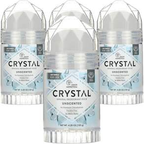 美國 CRYSTAL 無香礦物質淨味棒, 120g, 4支