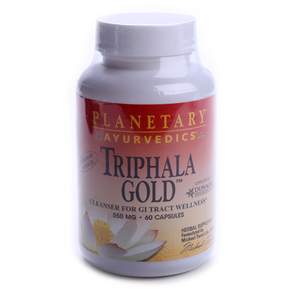 Planetary Ayurvedics Triphala Gold 550 毫克膠囊, 1罐, 60顆