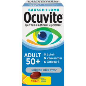 BAUSCH LOMB 博士倫 50+葉黃素玉米黃素Omega-3軟膠囊, 1個, 50入