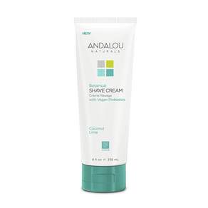 ANDALOU NATURALS 植物剃須膏椰子青檸味, 1個, 236ml