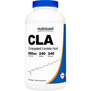 nutricost CLA軟膠囊 800mg, 240 入, 1個