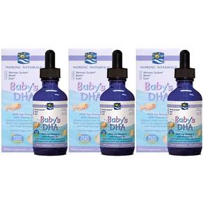 NORDIC NATURALS 液態DHA 1050mg+Omega 3+維他命D3, 3瓶, 60ml