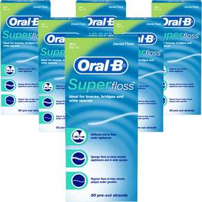 Oral-B 歐樂B Super牙線 薄荷款, 6個, 50件