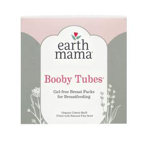 earth mama Booby Tubes無凝膠哺乳胸墊, 1盒