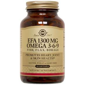 SOLGAR EFA Omega 3-6-9軟膠囊 1300mg, 1罐, 120顆