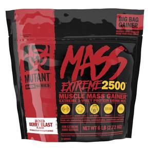 Mutant Mass Extreme 2500增肌粉 莓果口味, 1個, 2.72kg