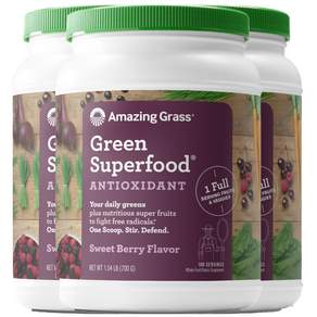 Amazing Grass SUPERFOOD巴西莓粉, 700g, 3罐