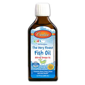 Carlson 液態Omega 3魚油 800mg, Orange, 1瓶, 200ml