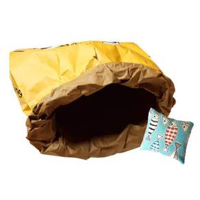 Coco Brown's 貓袋(附貓抱枕), 黑色+黃色, 1組