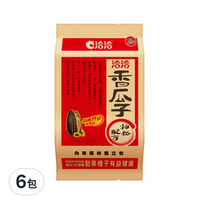 味丹 洽洽香瓜子, 350g, 6包