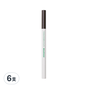 INNISFREE 妝自然眉筆 0.3g, 5號 深咖啡色, 6支