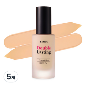 ETUDE 長效待肌無瑕輕粉底 30g, 21C1 Petal, 5瓶