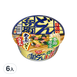 NISSIN 日清 咚兵衛 蛤蜊奶油風味烏龍麵, 96g, 6入