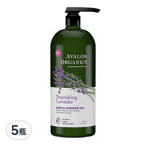 AVALON ORGANICS 精油滋潤沐浴露 薰衣草, 946ml, 5瓶