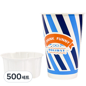 飲料杯 480ml 90 x 45 mm + Col Pop 內杯套裝, 1組, 500套