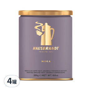 HAUSBRANDT 摩卡咖啡粉, 250g, 4罐