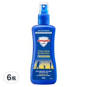 Aerogard 澳樂家 防蚊液, 175ml, 6瓶