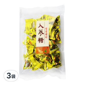 高麗人蔘風味糖, 120g, 3袋