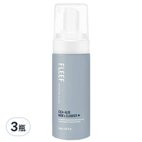 FLEEF 蘆薈積雪草男性私密清潔慕斯, 150ml, 3瓶