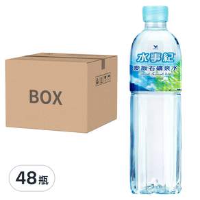 統一 水事紀 麥飯石礦泉水, 600ml, 48瓶