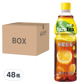 fuzetea 飛想茶 檸檬紅茶, 580ml, 48瓶