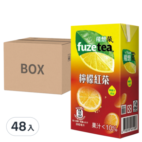 fuzetea 飛想茶 檸檬紅茶, 300ml, 48入