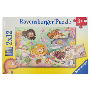 Ravensburger 維寶 拼圖 RV05663 3歲以上, 仙子與美人魚, 24片, 1盒