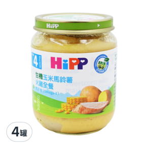 HiPP 喜寶 玉米馬鈴薯火雞全餐 4個月以上, 4罐