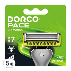 Dorco Face 3D Motion 7 刀片, 5個, 4件