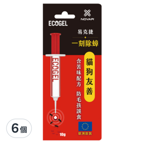 ECOGEL 易克捷 除蟑餌膠, 10g, 6個