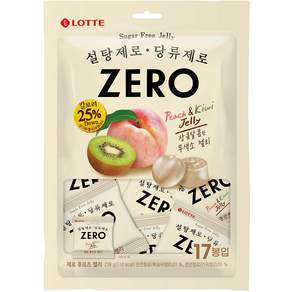 LOTTE 樂天 Zero零糖低卡水果軟糖, 1袋, 238g