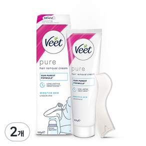 Veet 薇婷 Underarm敏感肌膚美體霜, 2個, 100g