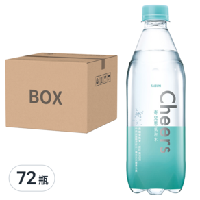 泰山 Cheers 氣泡水, 500ml, 72瓶