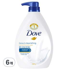 Dove 多芬 滋養柔膚沐浴露 滋養柔嫩, 1000ml, 6瓶