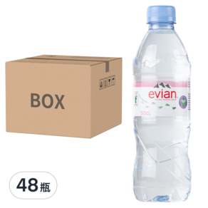 evian 依雲 天然礦泉水, 500ml, 48瓶